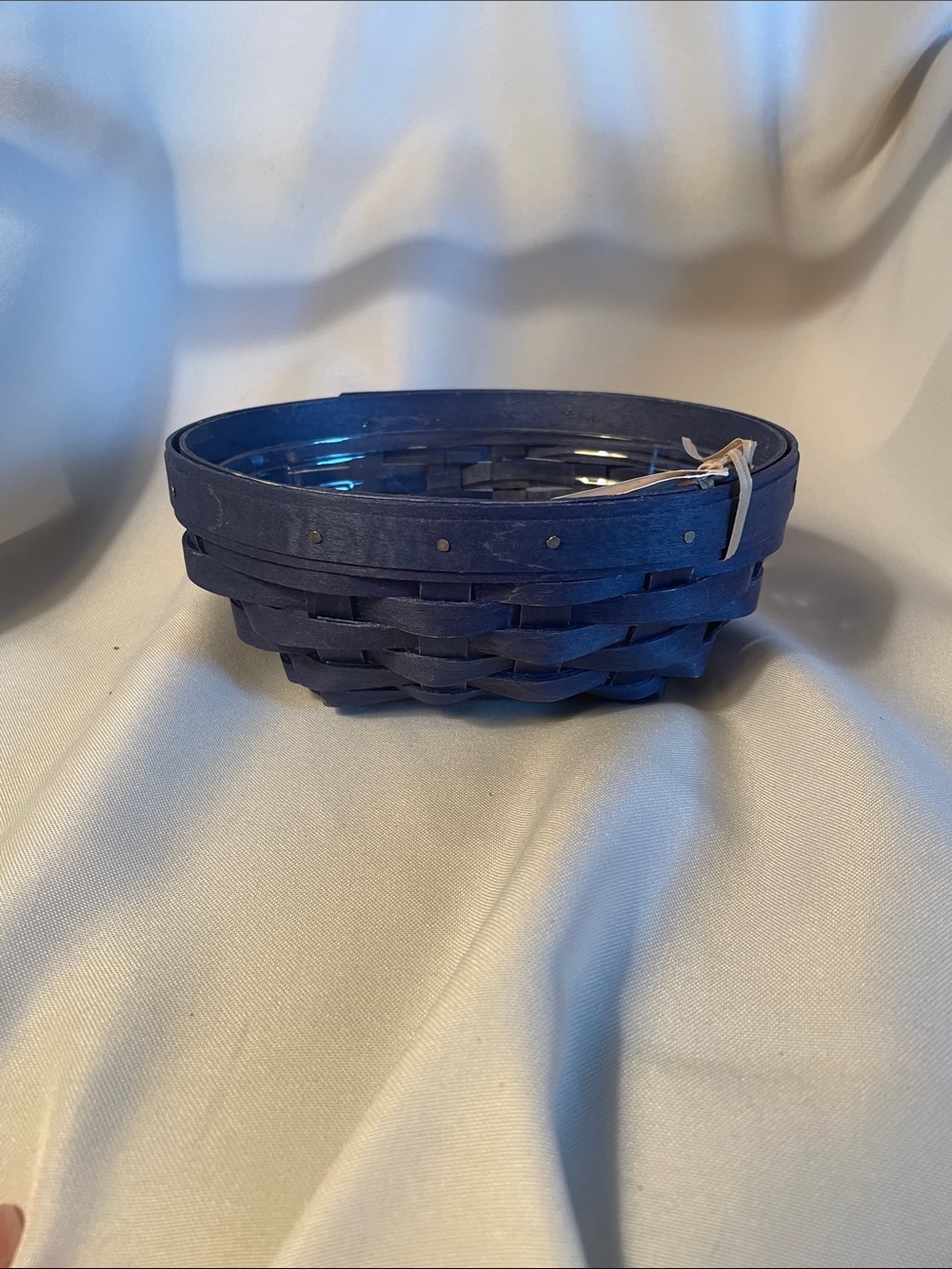 Longaberger Navy Handwoven Oval Basket